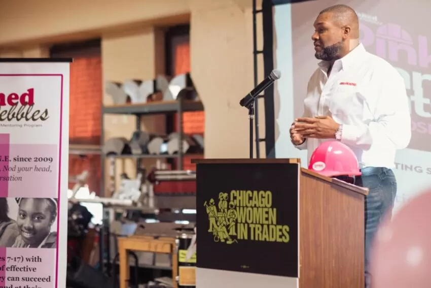 Polished Pebbles Pink Hard Hat � Chicago, IL