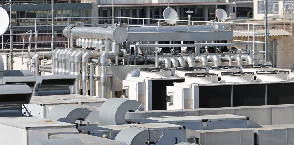HVAC at Building Roof